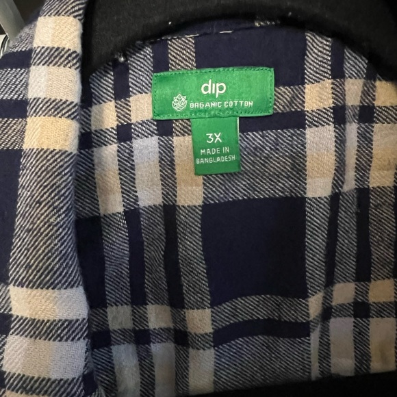 Plaid flannel blouse - Picture 3 of 3